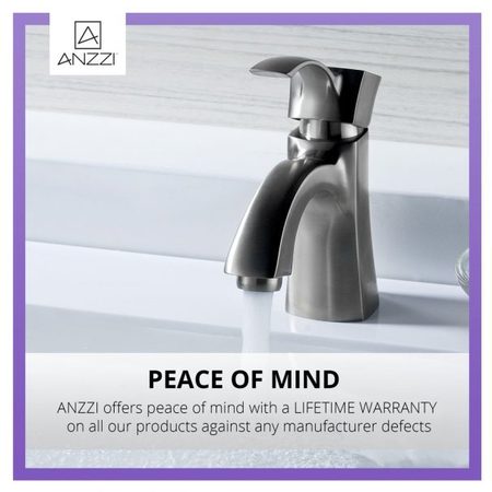 Anzzi Alto Single-Handle Mid-Arc Bathroom Faucet, Brushed Nickel L-AZ012BN